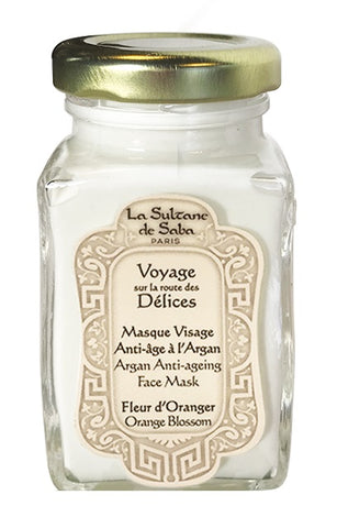 Soins réparateurs à l'huile d'argan et fleur d'oranger masque visage  100ml